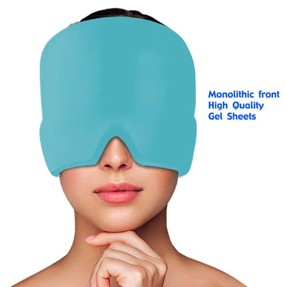 Head Massager Cap Gel Hot Cold Headache Migraine Relief Cap Stress Pressure Pain Relief Massage Gel Hat Clod Headache