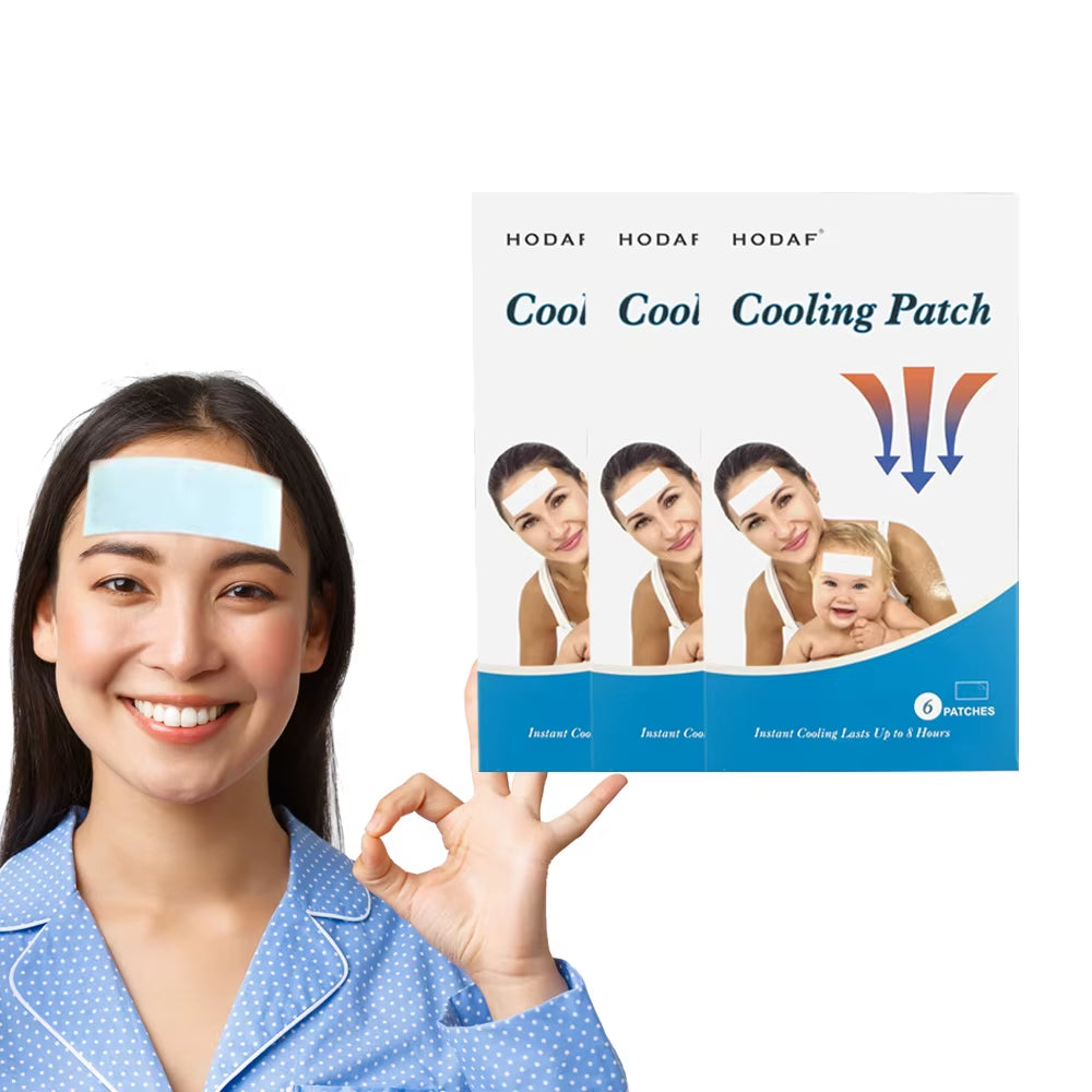 Instant Cold Compress Patch 6-Pack Migraine and Headache Soothing Gel Sheets