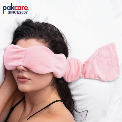 Moist Heat Weighted Eye Pillow Microwavable Hot Cold Therapy Eye Mask for Sinus Relief, Migraine, Puffy Eyes and Relaxation